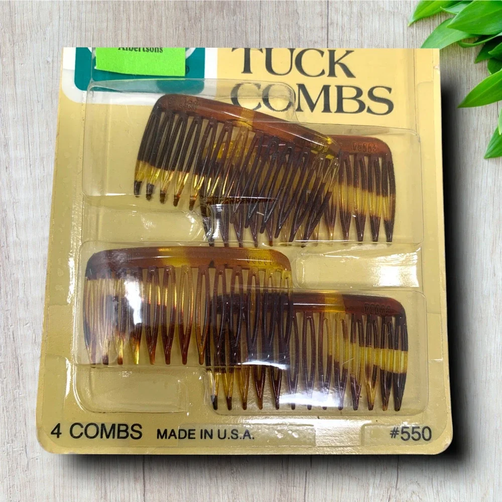 Vintage NEW 1982 GOODY Tuck Mini Combs 24 Ct #550 #7507 Multicolor Packaged